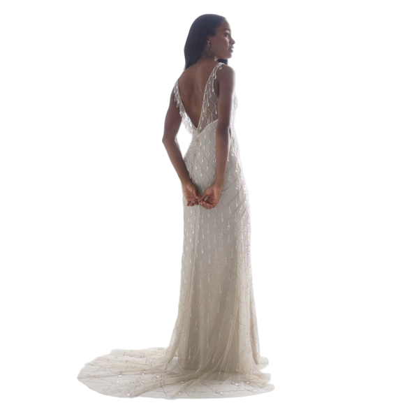 Watters 69403B Beaded V-Neck Bridal Gown 2X - Picture 3 of 11